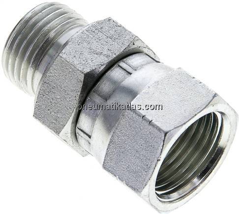 Einstellb. Einschraubverschr. UNF 7/8"-14(IG)-G 1/2"(AG)