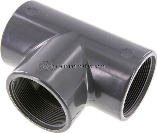 T-Stück Rp 2-1/2" (IG), PVC-U