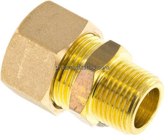 Gerade Klemmringverschraubung R 3/8"-14 (M20x1,5)mm, Messing