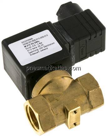 2/2-Wege Vakuumventil (NC), G 1/2", -0,9 bis 2bar, 24 V DC