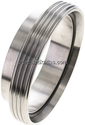 Gewindestutzen (Milchgewinde) Rd 190 x 1/4"-154,0mm, 1.4404