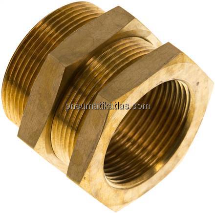 Schottverschraubung G 1-1/4"-M 49x2, Messing