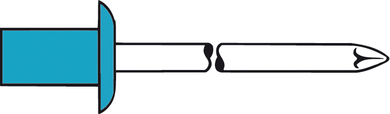 CAP-Blindniete A2-Edelstahl Flachrundkopf 4,8 x 20