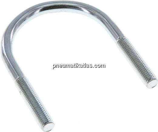 Rundstahlbügel, M 12, 76mm, Stahl verzinkt