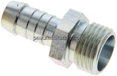 Schlauchnippel 10 L (M16x1,5), 9 - 10mm, Stahl verzinkt