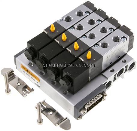 Multipol-Ventilterminal, G1/8", 4 Stationen, 24V DC