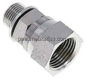 Einstellb. Einschraubverschr. UNF 7/8"-14(IG)-G 3/8"(AG)