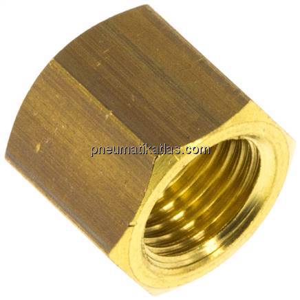 Überwurfmutter f. Klemmringverschraubung 6 (M10x1)mm, Messing