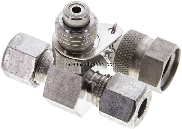 Messanschluss M16x2, 8 L (M14x1,5)-HD-Verschraubung, 1.4571