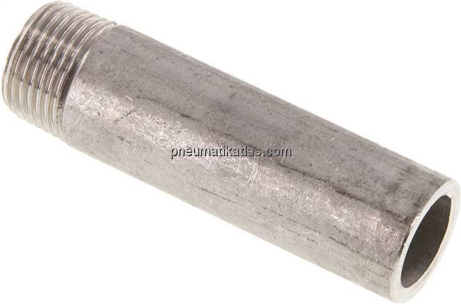 Anschweißnippel R 3/8"-60mm-17,2mm, 1.4571