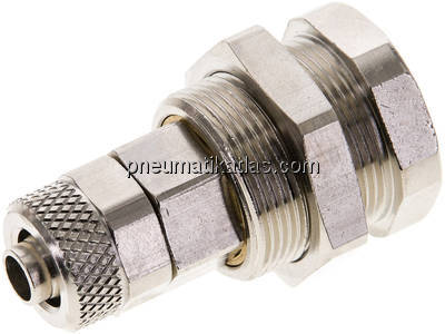 Abreißkupplungsdose (NW5) 8x6mm Schlauch, Messing vernickelt