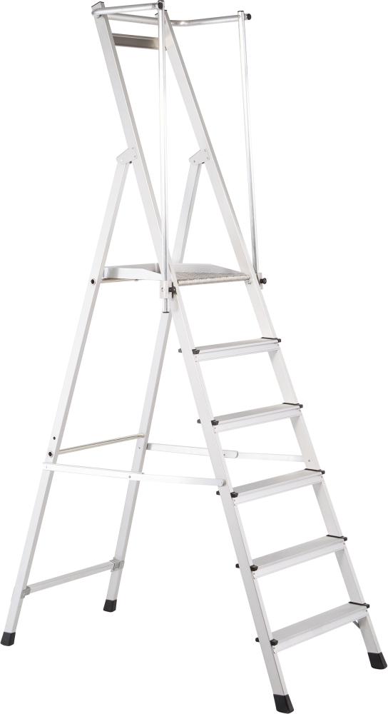 Plattformleiter ZAP Neo S6 Stufen Plattformhöhe 1,49 m Arbeitshöhe 3,49 m