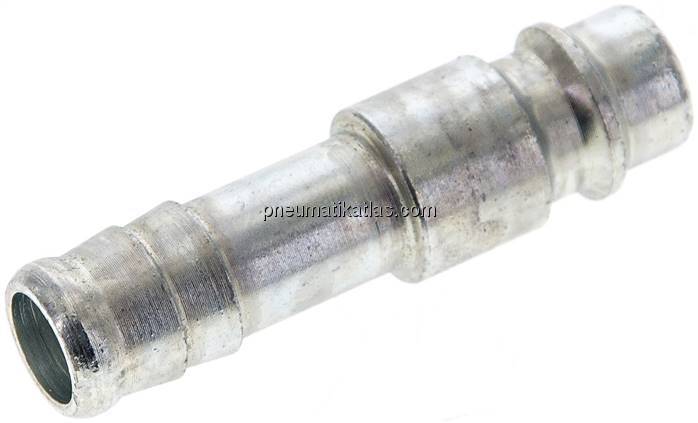 Kupplungsstecker (NW7,2) 10mm Schlauch, Stahl gehärtet & verzinkt