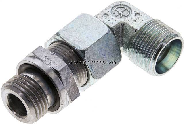 Einstellb. Winkel-Schneidringverschr. G 1/2"-15 L (M22x1,5), ohne Mutter & Schne