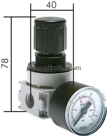 Exemplarische Darstellung: Druckminderer für Wasse