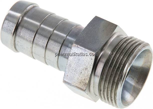 Schlauchnippel M 26x1,5 AG, 17 - 18mm, Stahl verzinkt