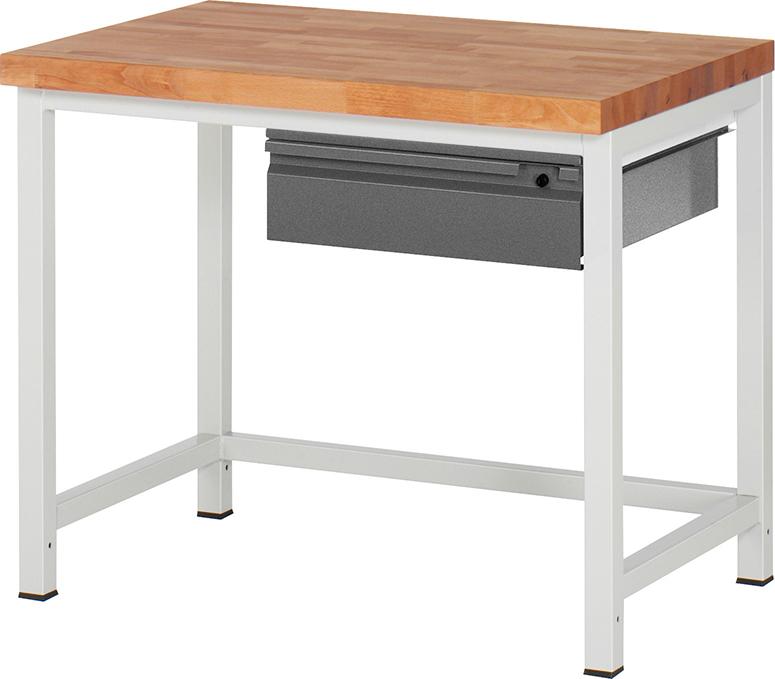 Werkbank Serie Basic 8 Modell 8001-1 B1000xT700xH840mm RAL7035/7016