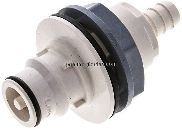 Schott-Kupplungsstecker (HF) mit Schlauchtülle, Polysulfon