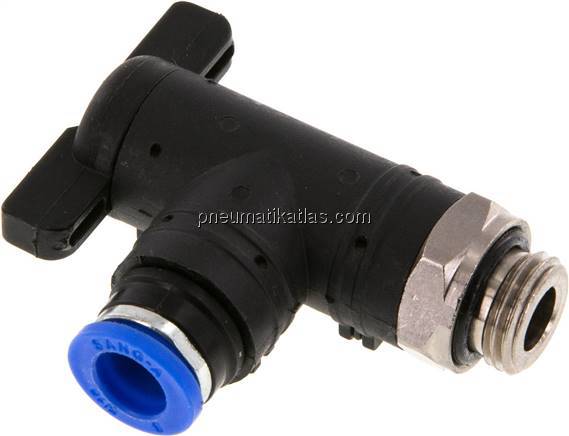 Winkel-Absperrhahn G 1/4"-8mm, IQS-Standard