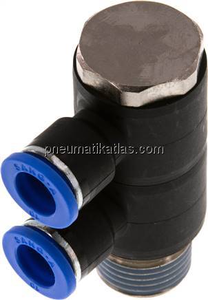 Steck-Mehrfachverteiler, 2-fach R 1/2"-10mm, IQS-Standard