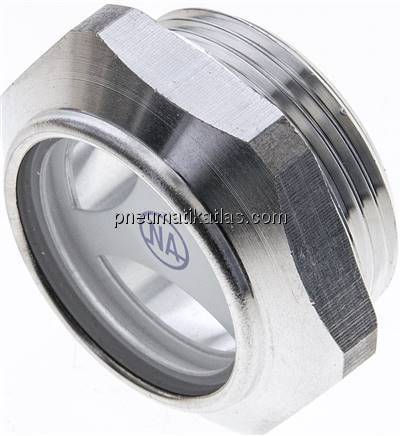 Ölstandsschauglas (Ölstandsauge) mit Dichtung, G 1-1/4"