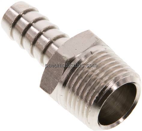 Gewindetülle R 3/8"-9 (3/8")mm, Messing vernickelt