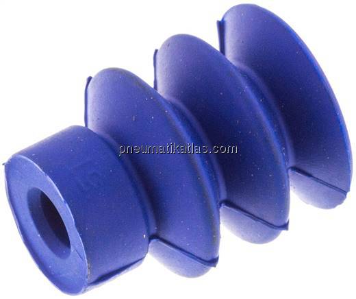 Balgsauger, 2,5-fach, Ø 18x8mm, PUR (55A), blau