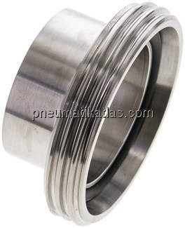 Gewindestutzen (Milchgewinde) Rd 78 x 1/6"-53,0mm, 1.4404