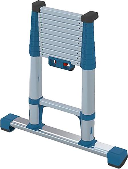 Teleskop-Anlegeleiter Compactstep L 11 SprossenLeiterlänge max 3,23 m Arbeitshöhe 4,00 m