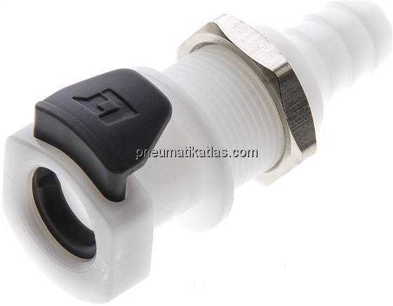 Schott-Kupplungsdose (AP) mit Schlauchtülle, POM