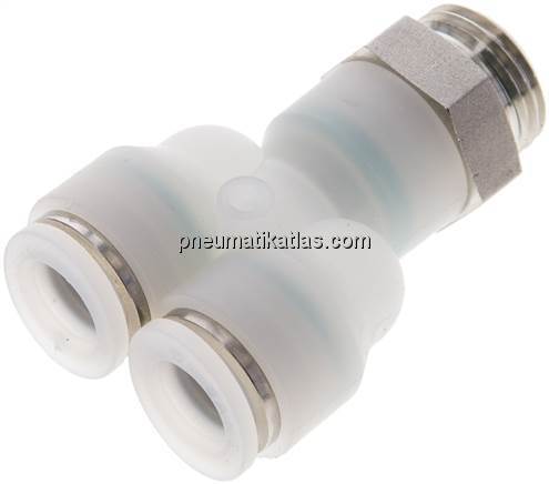 Y-Steckanschluss G 1/2"-12mm, IQS-PVDF