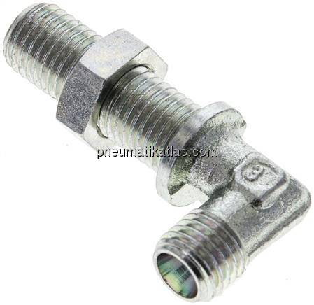 Winkel-Schott-Schneidringverschr. 6 L (M12x1,5), ohne Mutter & Schneidring, Stah