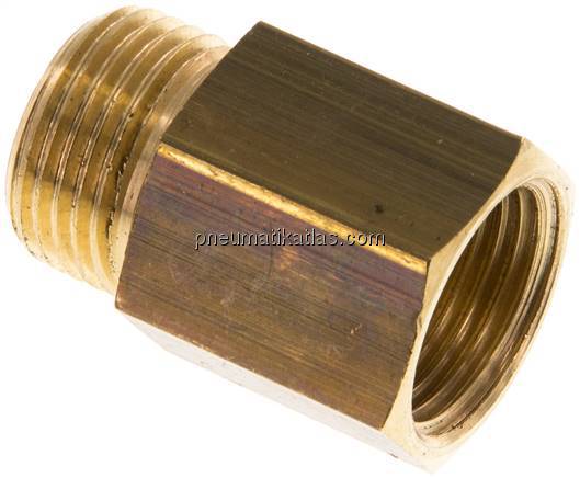 Gewindeverlängerung G 3/8"-19mm, Messing