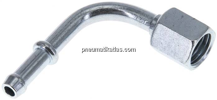 90°-Schlauchnippel M 12x1,5 Überwurfmutter, 5 - 6mm