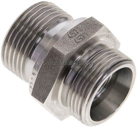 Gerade Schneidringverschr. G 3/4"-18 L (M26x1,5), ohne Mutter & Schneidring, 1.4