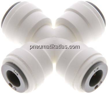 Kreuz-Steckanschluss 1/4" (6,35 mm), IQS-LE (EPDM-Dichtung)