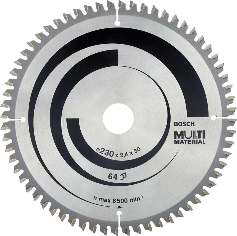 HM-Kreissägeblatt 230x2,4/1,8x30 64Z Bosch VE à 1 Stück Multi Material