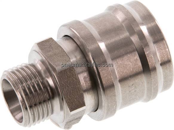 Kupplungsdose (NW7,2) G 3/8"(AG), Edelstahl