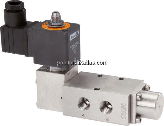 Exemplarische Darstellung: 5/2-Wege Magnetventil m