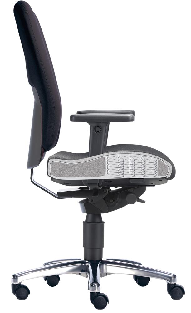 Profi-Bandscheibenstuhl Frauensitz schwarz belastbar bis 120 kg