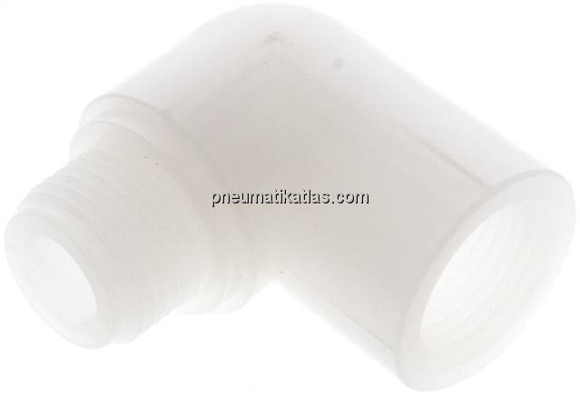 90°-Einschraubwinkel G 1/2"(IG)-G 1/2"(AG), PVDF