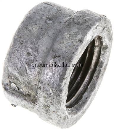 Verschlusskappe Rp 1/2", Temperguss verzinkt