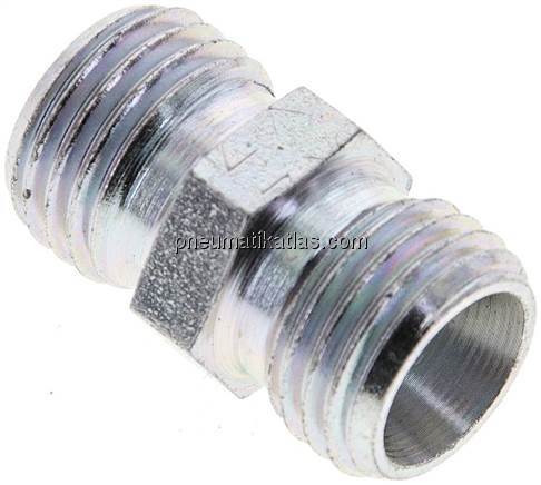 Gerade Schneidringverschraubung 8 L (M14x1,5), ohne Mutter & Schneidring, Stahl 