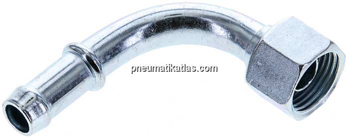 90°-Schlauchnippel G 3/8" Überwurfmutter, 9 - 10mm