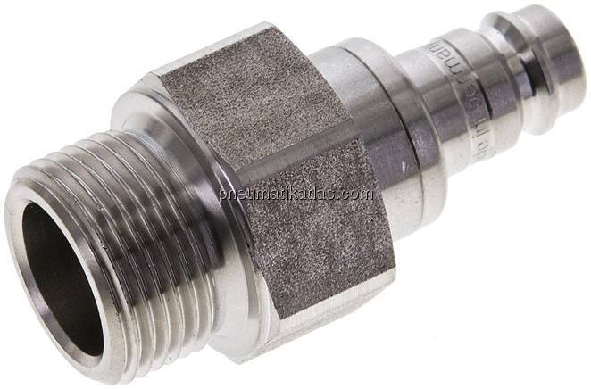 Kupplungsstecker (NW10) G 3/4"(AG), Edelstahl