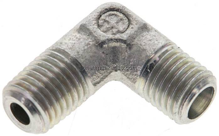 Winkel-Schneidringverschraub. M 8x1 (konisch)-4 LL (M8x1), ohne Mutter & Schneid