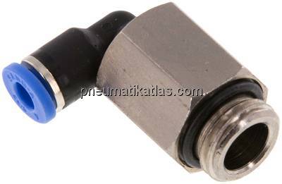 Winkel-Steckanschluss, lang G 1/4"-4mm, IQS-Standard