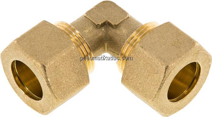 Winkel-Klemmringverschraubung 16 (M22x1,5)mm, Messing