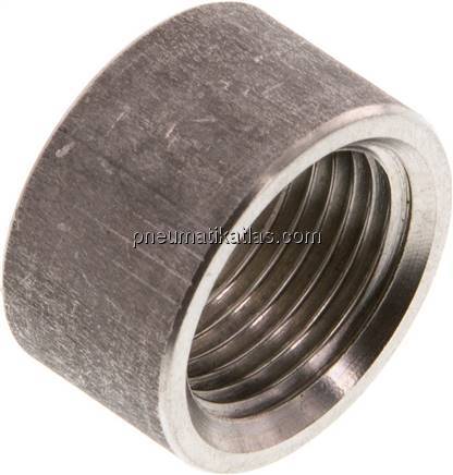 Anschweißmuffe Rp 3/8"-12mm, 1.4571 (DIN2986-halb)