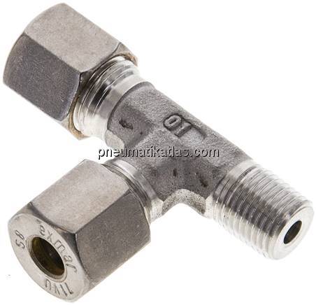 LE-Schneidringverschraubung R 1/4"-8 S (M16x1,5), Klemmring 1.4571 (NC)